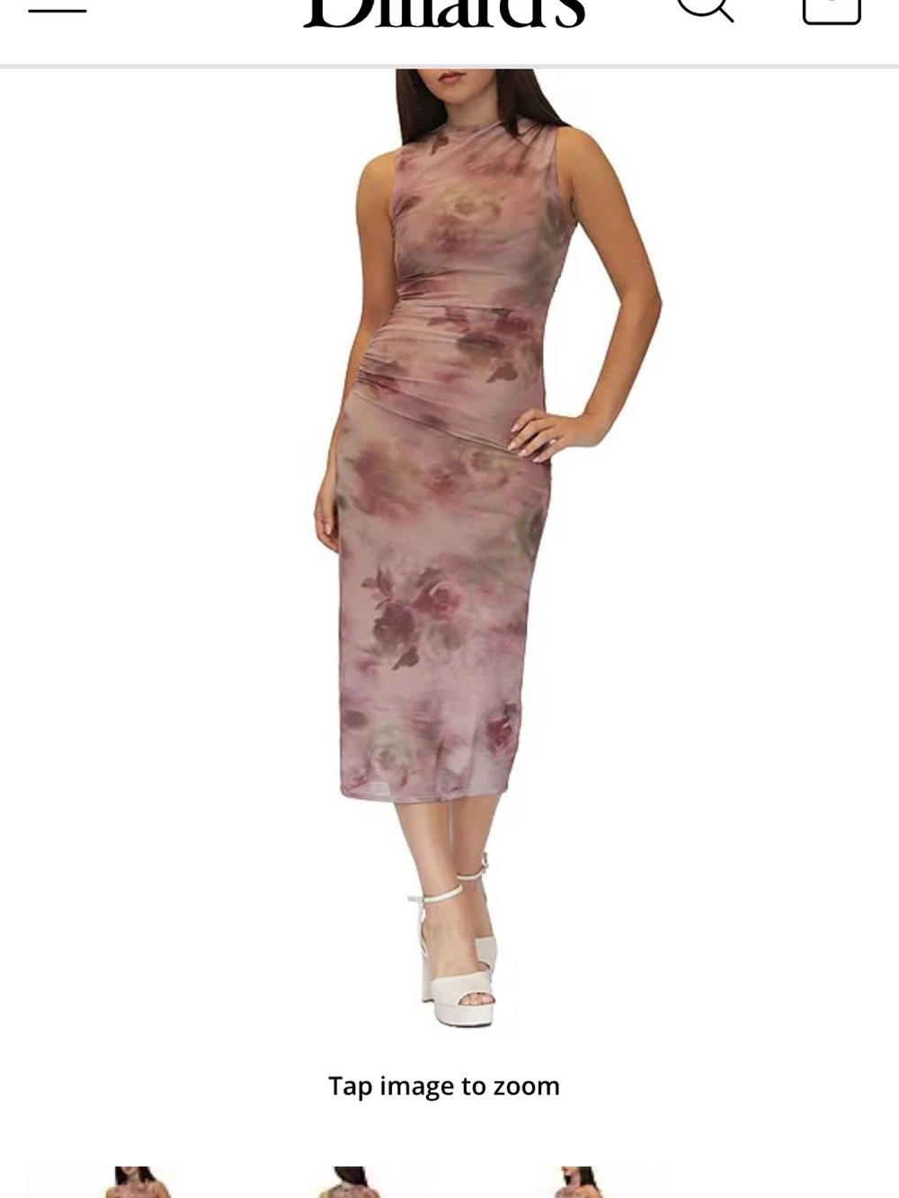 Stevie by Steve Madden Mauve Pink Sleeveless Midi Dress
